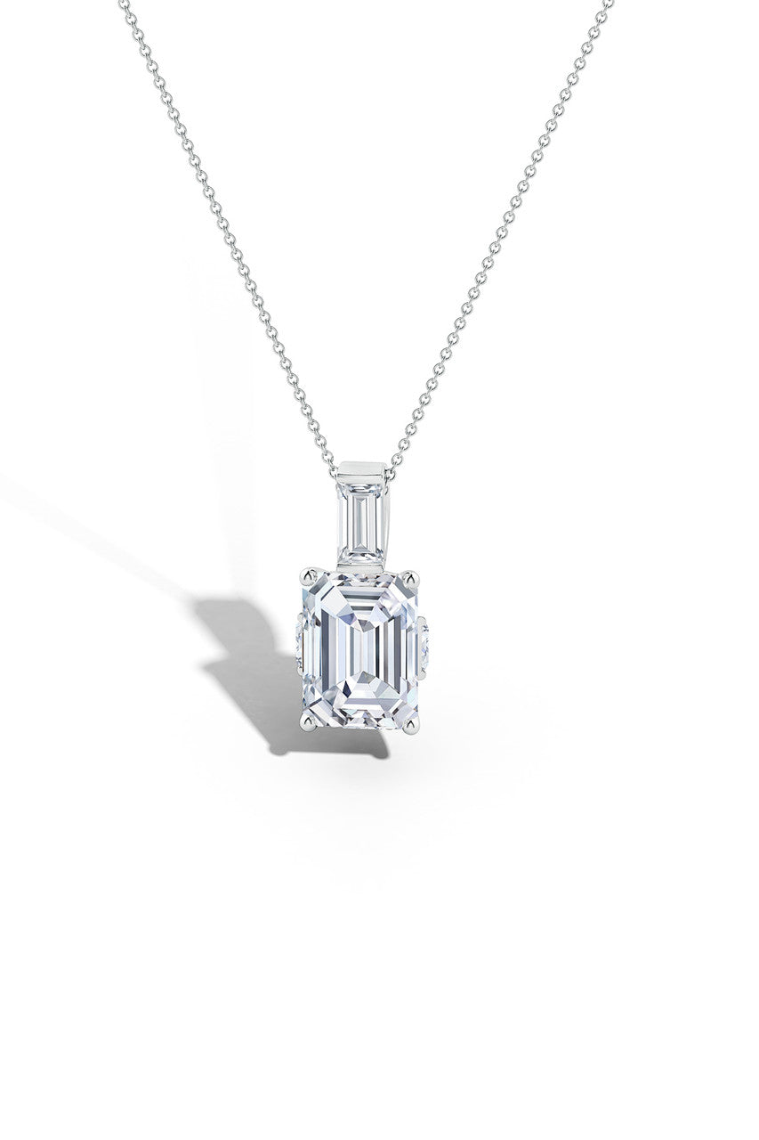 Buy Orient Express Lab-Grown 14K Gold & Emerald Cut Diamond Pendant Necklace in 14K White Gold Online 14K White Gold Natori