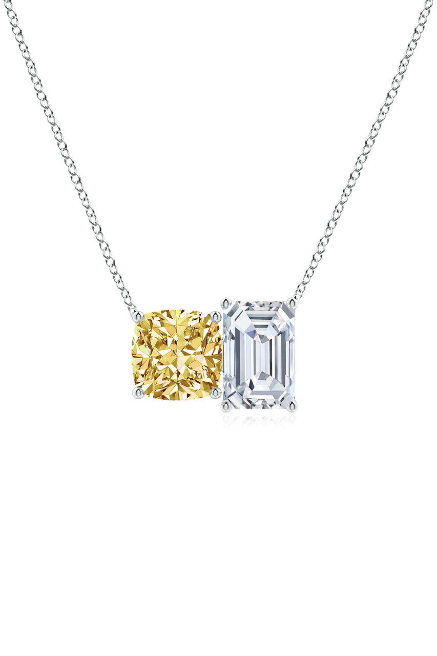 Buy Orient Express Lab-Grown 14K Gold with Yellow & White Diamond Two Stone Pendant Necklace in 14K White Gold Online 14K White Gold Natori