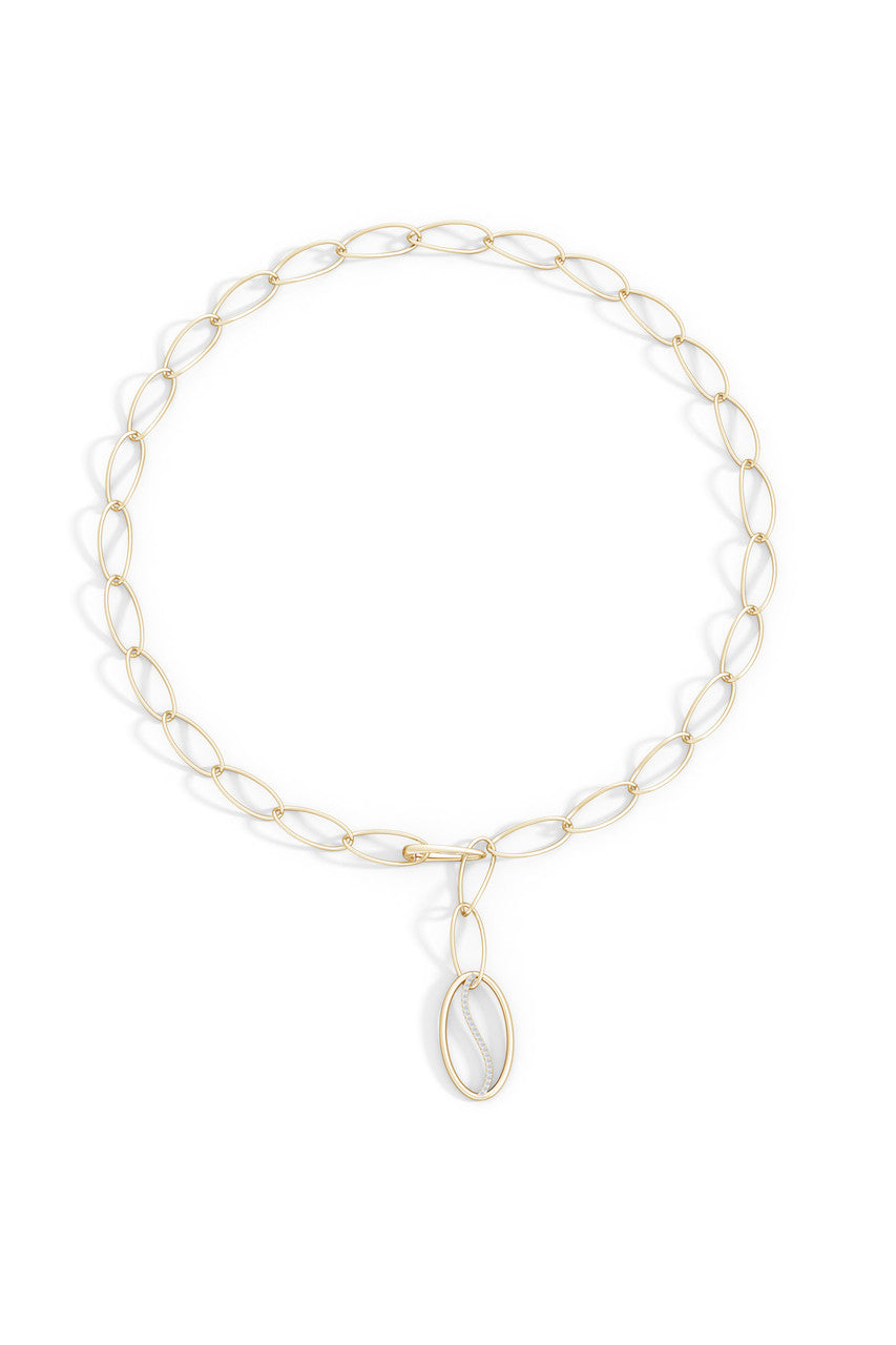 Buy Shangri-La Elliptical Yin-Yang 14K Gold and Diamond Y Necklace in 14K Yellow Gold Online 14K Yellow Gold Natori
