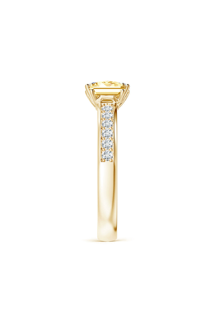 Buy Orient Express Lab-Grown 14K Gold with White & Yellow Diamond Two Stone Ring in 14K Yellow Gold Online 14K Yellow Gold Natori