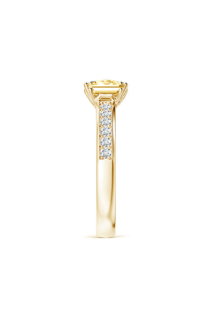 Buy Orient Express Lab-Grown 14K Gold with White & Yellow Diamond Two Stone Ring in 14K Yellow Gold Online 14K Yellow Gold Natori