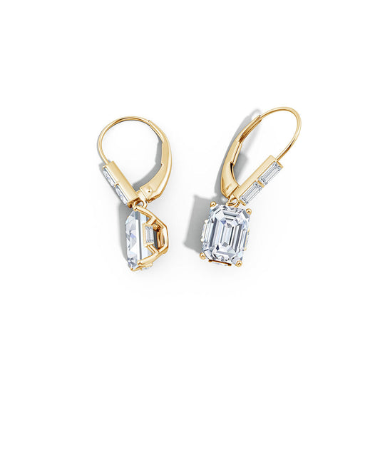 Buy Orient Express Lab-Grown 14K Gold Cushion Diamond Earrings in 14K Yellow Gold Online 14K Yellow Gold Natori