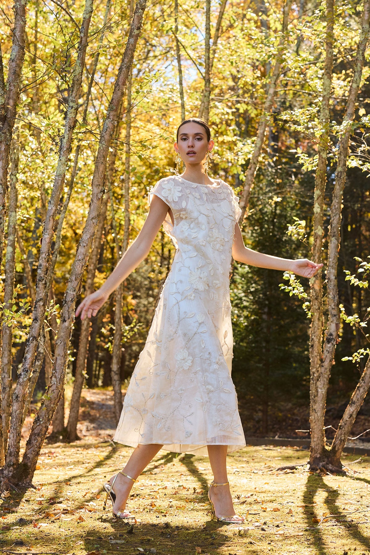 Couture Piña Embellished Dress Natural Natori