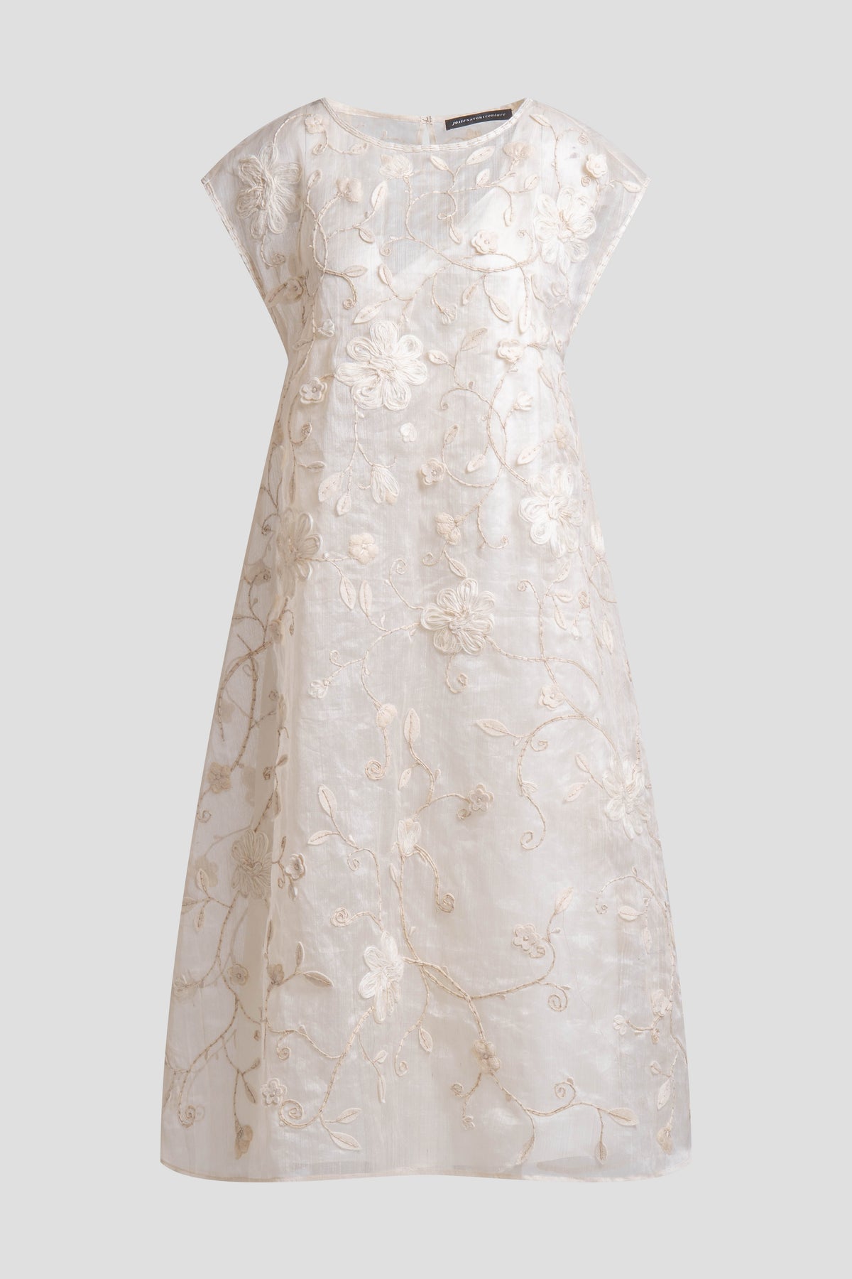 Couture Piña Embellished Dress Natural Natori