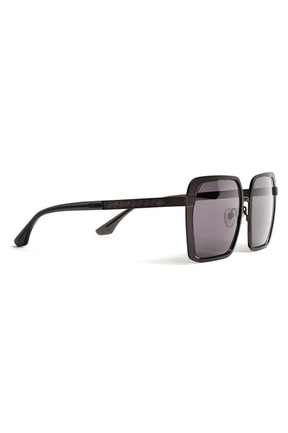 Kintsu Metal Rectangle Sunglasses Matte Black Smoke Natori