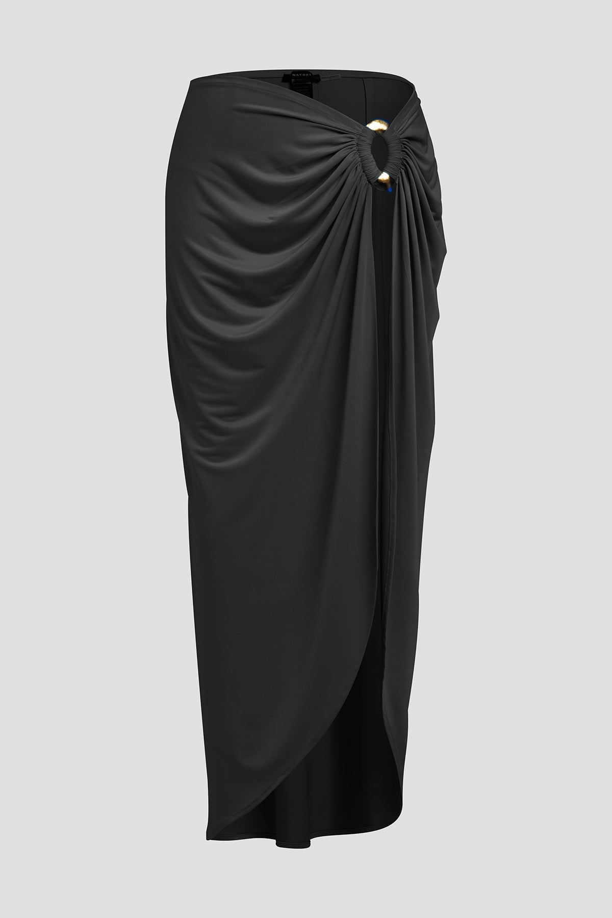 Buy Solid Jersey Pareo online Black Natori
