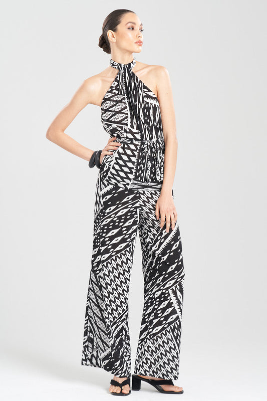 Buy Chibana Getaway Halter Top in Black White Combo Online Black White Combo Natori