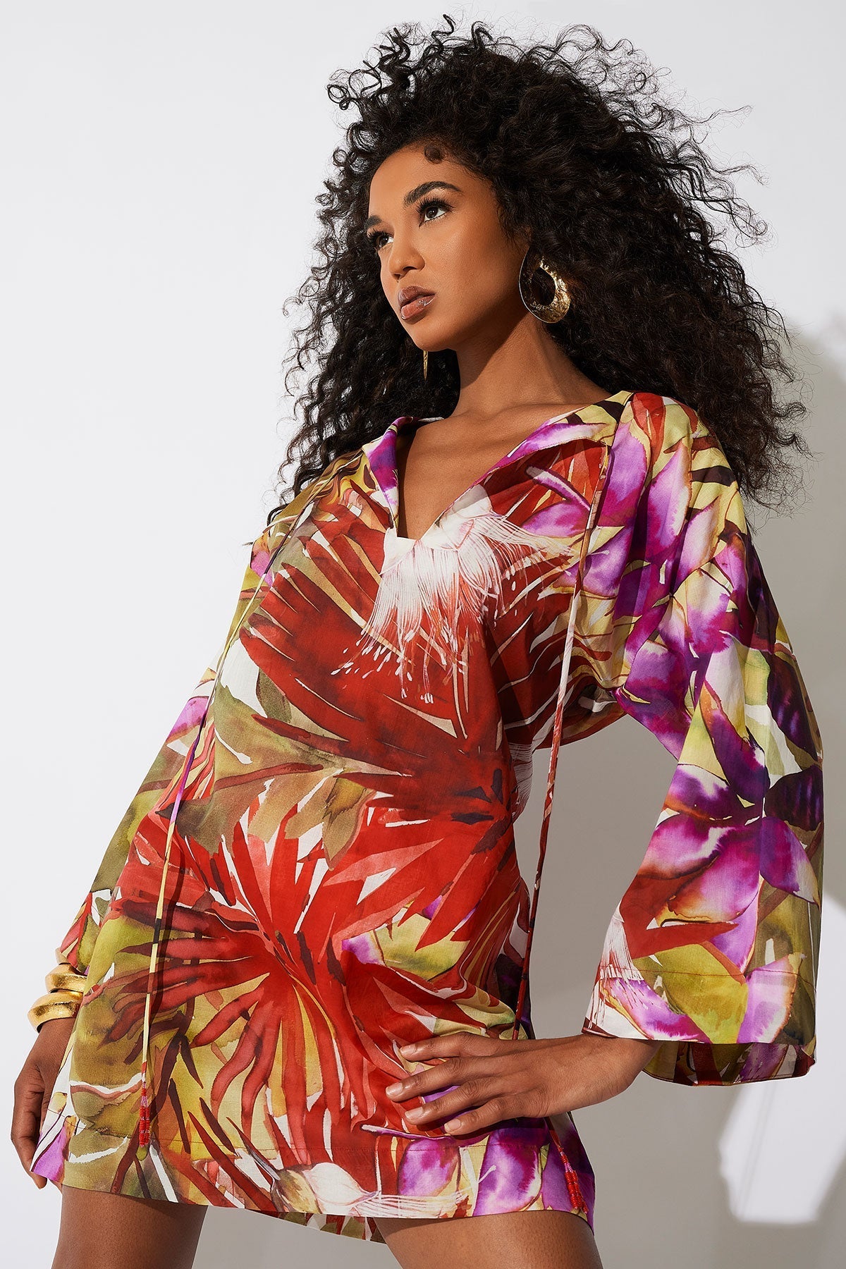 Rainforest Cotton Tunic Multi Natori
