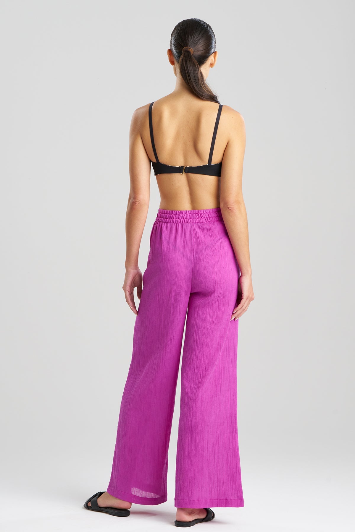 Cotton Gauze Pants Magenta Natori