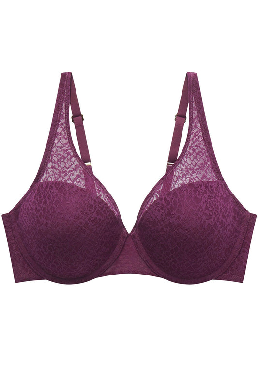 Pretty Smooth Full Fit Contour Underwire Bra Pinot Noir Natori