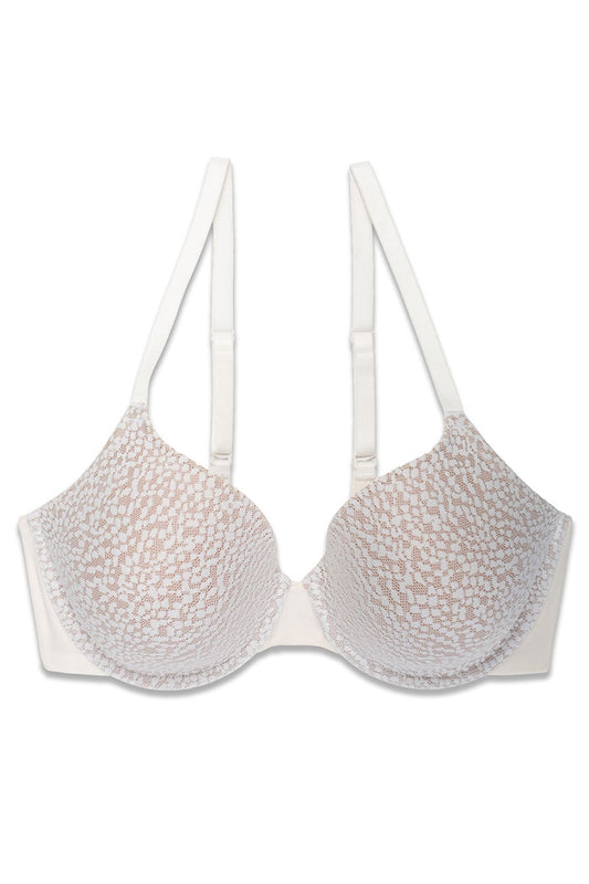 Comfort Evolution Full Fit Memory Foam Convertible Underwire Bra Ivory/Café Natori