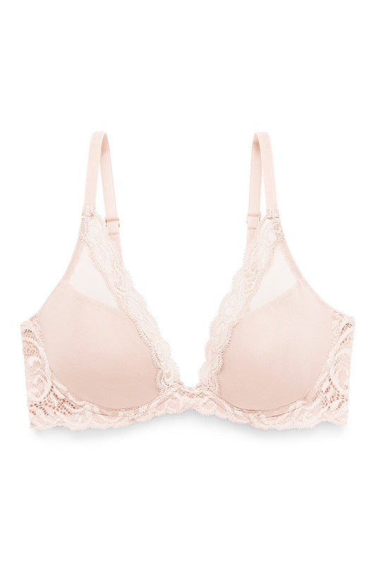 Buy Feathers Plunge T-Shirt Bra - in Cameo Rose Online Cameo Rose Natori