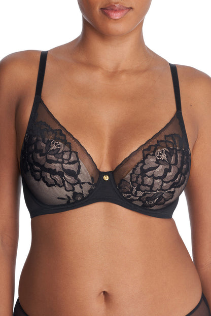 Buy Flora Contour Underwire Bra in Black/Light Mocha Online Black/Light Mocha Natori