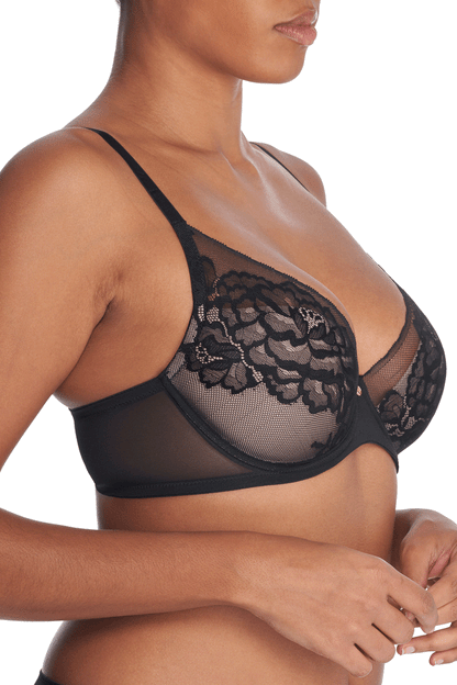 Buy Flora Contour Underwire Bra in Black/Light Mocha Online Black/Light Mocha Natori