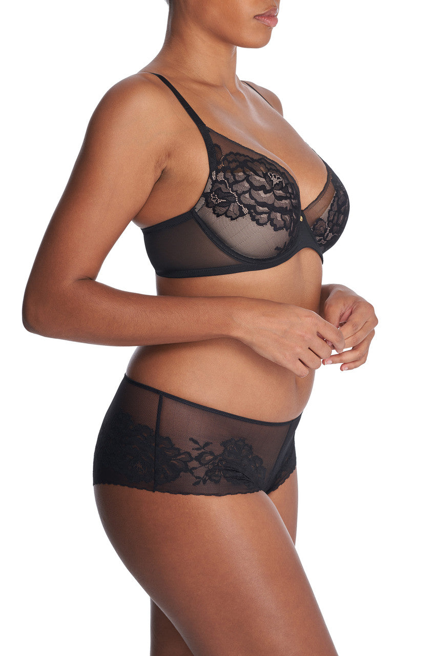 Buy Flora Contour Underwire Bra in Black/Light Mocha Online Black/Light Mocha Natori