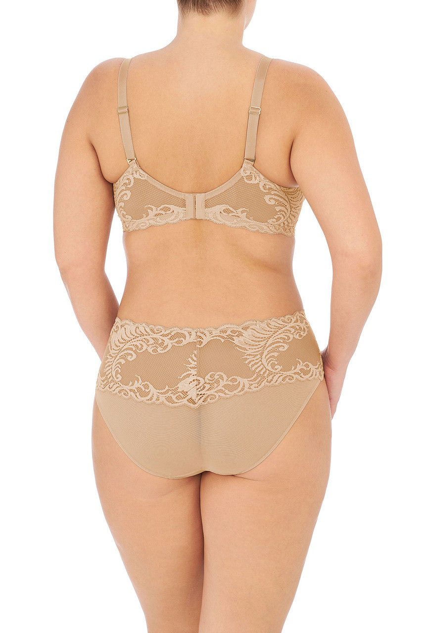 Buy Feathers Full Figure Contour Underwire Bra in Café Online Café Natori