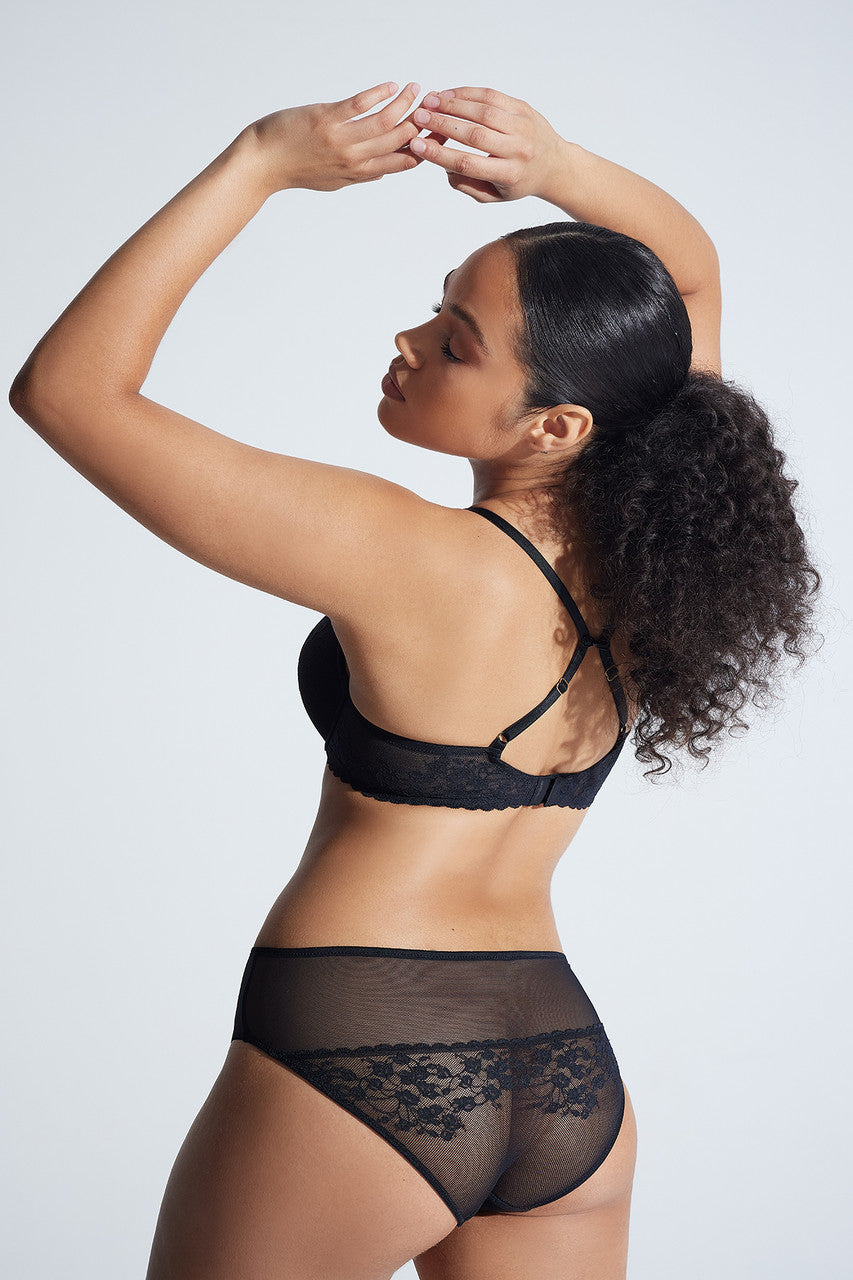 Buy Cherry Blossom Convertible Bra in Black Online Black Natori