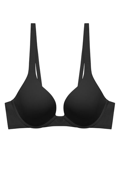 Buy Verge Convertible Plunge Contour Underwire Bra in Black Online Black Natori