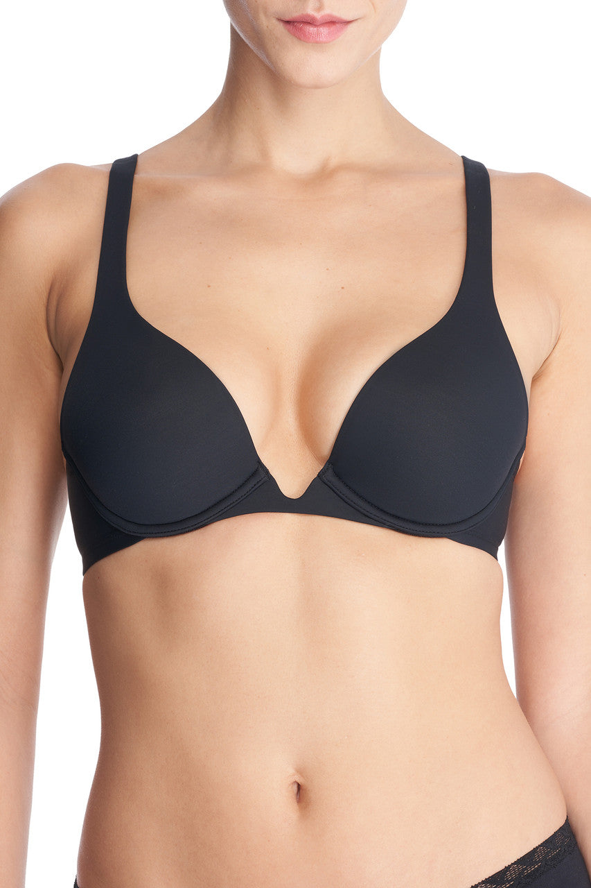 Buy Verge Convertible Plunge Contour Underwire Bra in Black Online Black Natori