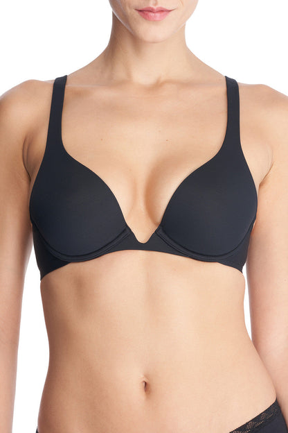Buy Verge Convertible Plunge Contour Underwire Bra in Black Online Black Natori