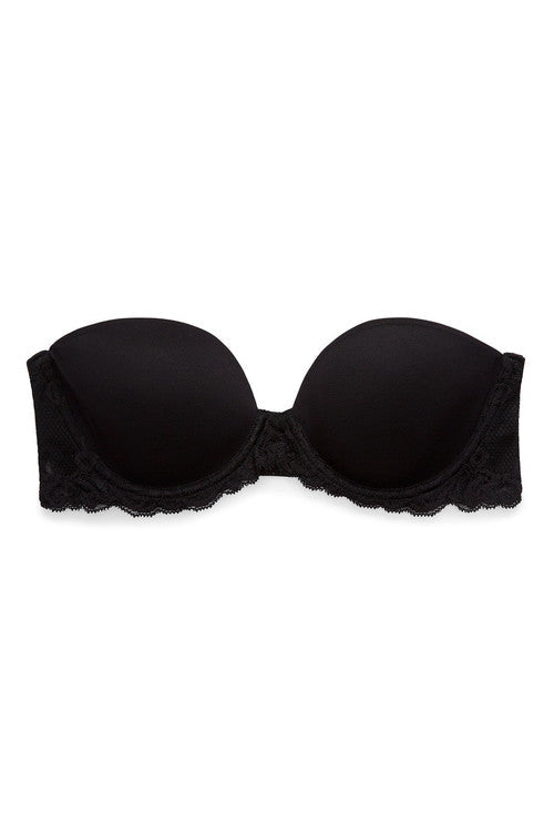 Buy Feathers Strapless Bra in Black Online Black Natori