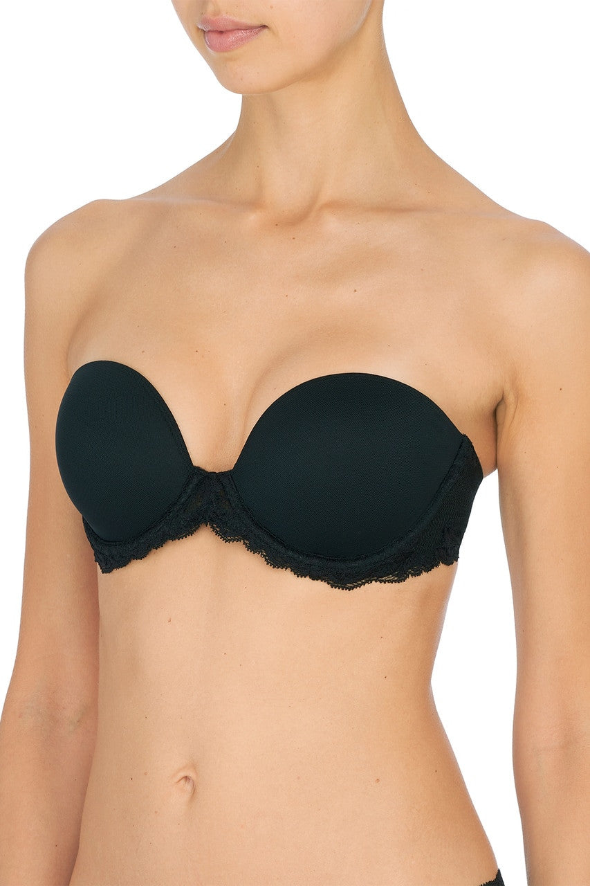 Buy Feathers Strapless Bra in Black Online Black Natori