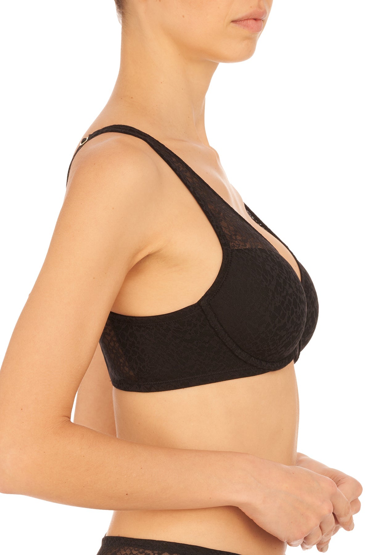 Buy Pretty Smooth Full Fit Contour Underwire Bra in Black Online Black Natori