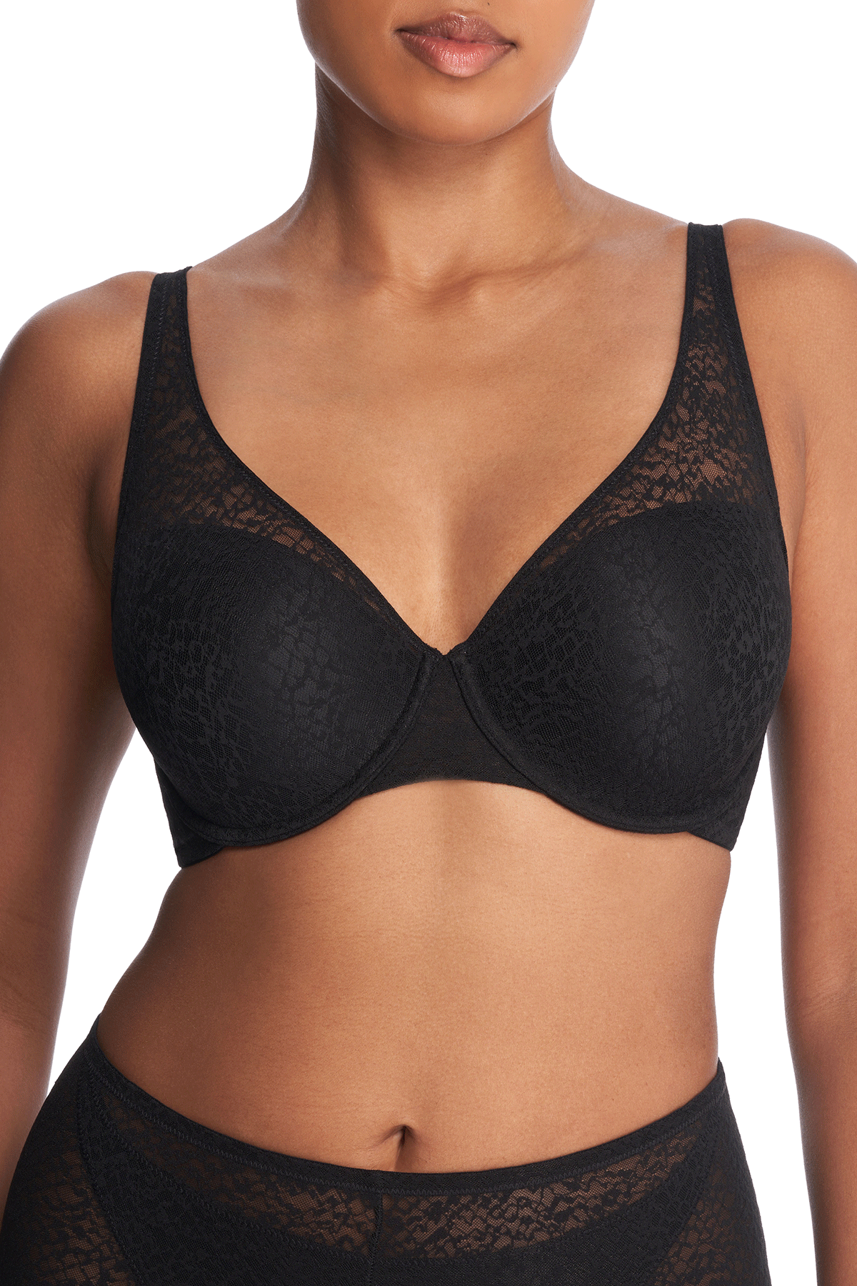 Buy Pretty Smooth Full Fit Contour Underwire Bra in Black Online Black Natori