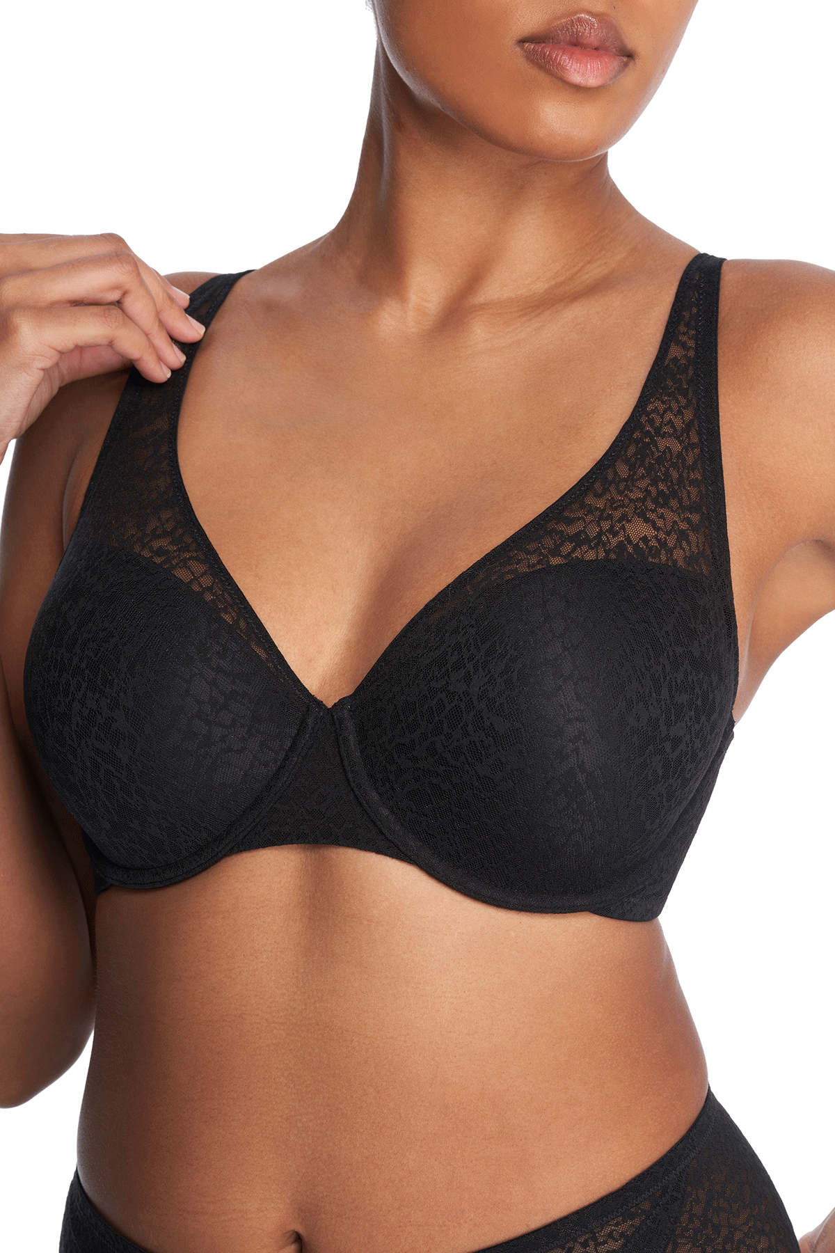 Buy Pretty Smooth Full Fit Contour Underwire Bra in Black Online Black Natori