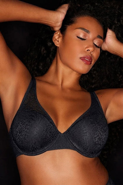 Buy Pretty Smooth Full Fit Contour Underwire Bra in Black Online Black Natori