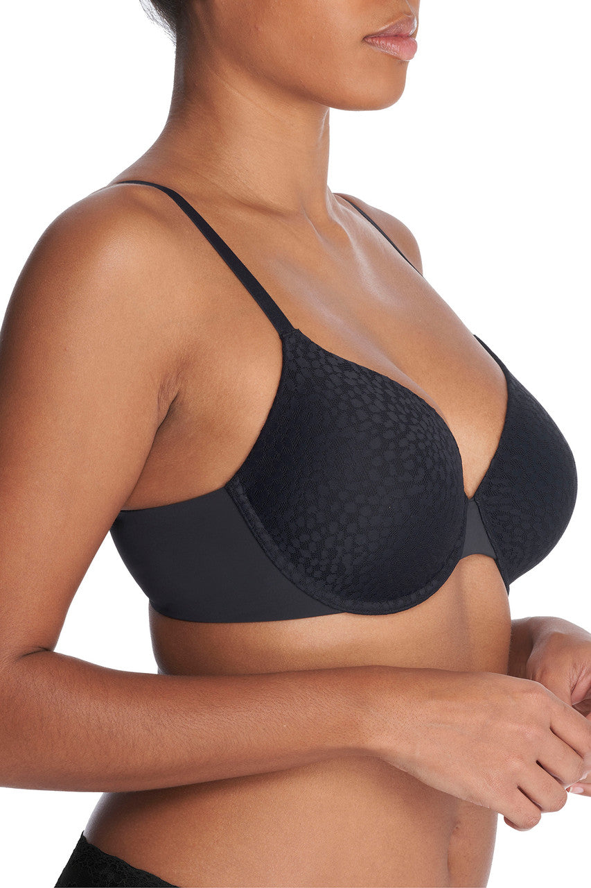 Buy Comfort Evolution Full Fit Memory Foam Convertible Underwire Bra in Black Online Black Natori