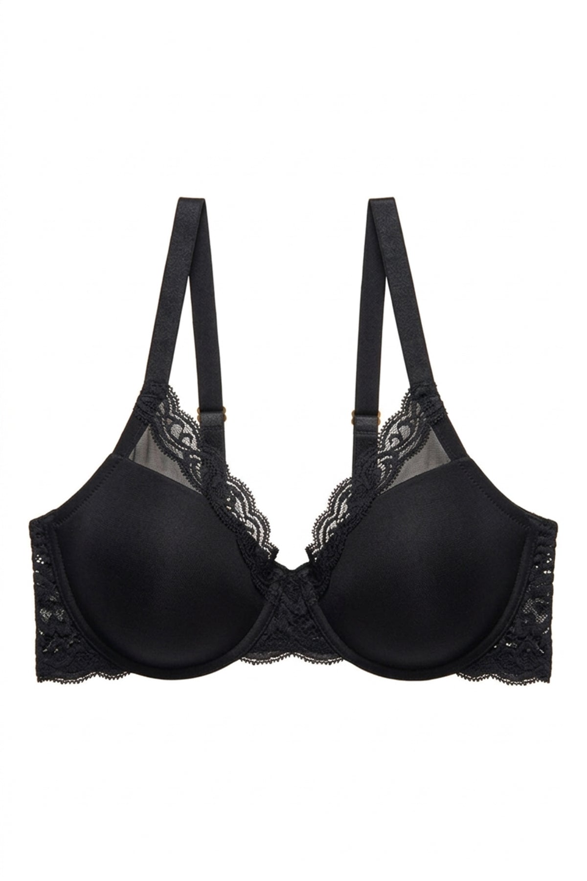 Buy Feathers Full Figure Contour Underwire Bra in Black Online Black Natori