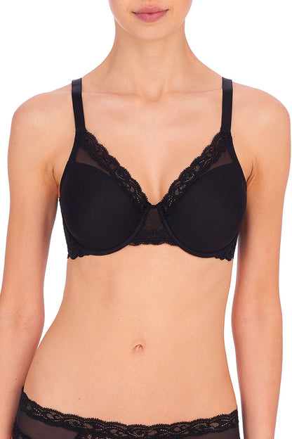 Buy Feathers Full Figure Contour Underwire Bra in Black Online Black Natori