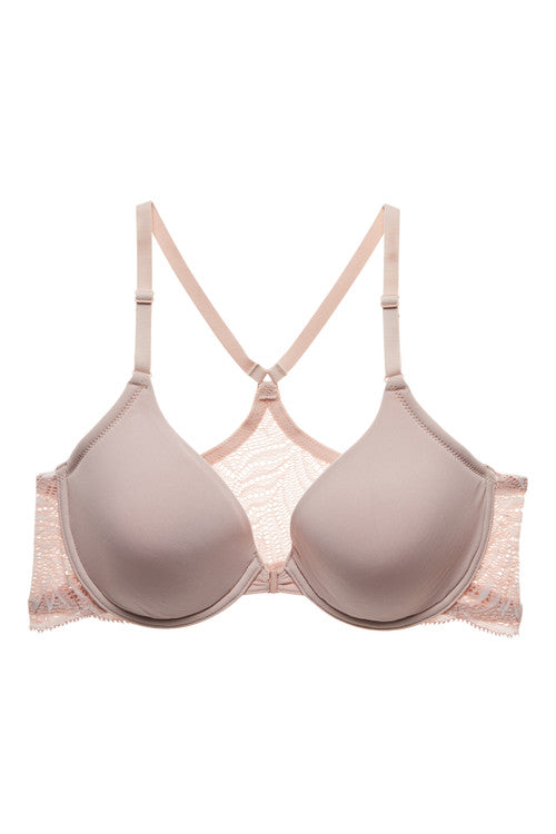 Buy Lush Front Close Contour Underwire Bra in Rose Beige/Warm White Online Rose Beige/Warm White Natori