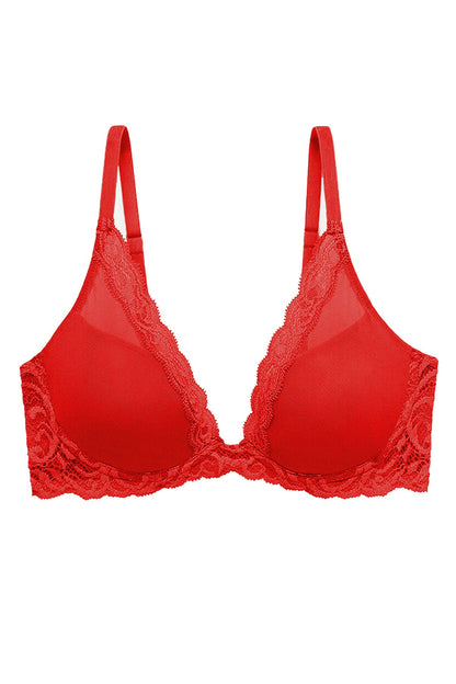 Feathers Plunge T-Shirt Bra Paprika Natori