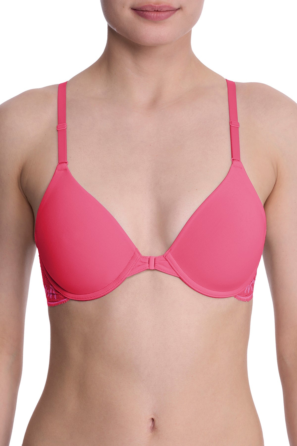 Lush Front Close Contour Underwire Bra Fuchsia Rose/Pale Pansy Natori