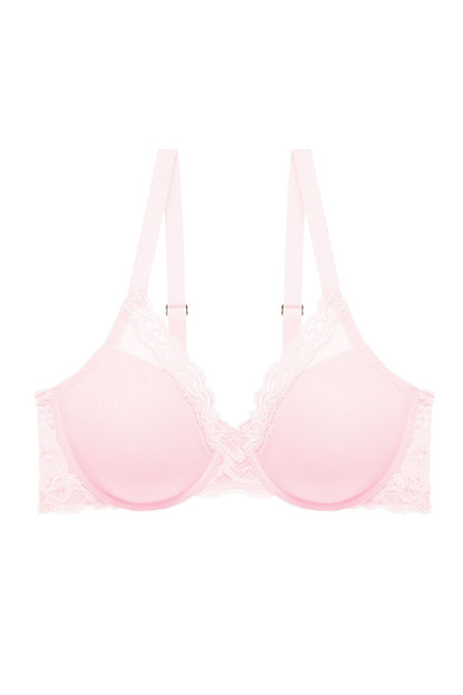 Feathers Full Figure Contour Underwire Bra Pink Sky Natori