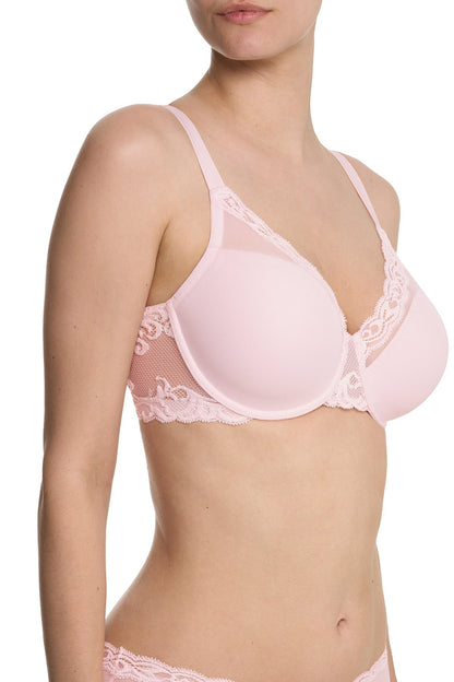 Feathers Full Figure Contour Underwire Bra Pink Sky Natori