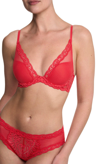 Feathers Plunge T-Shirt Bra Bonfire Natori