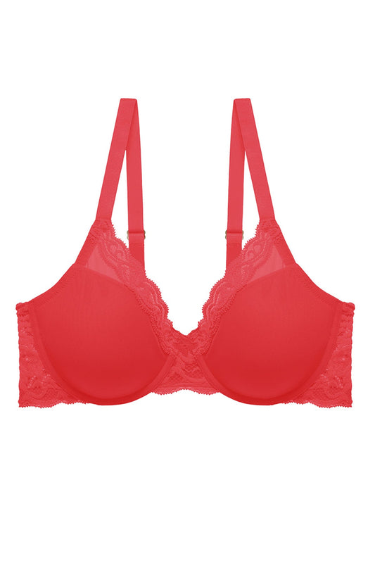Feathers Full Figure Contour Underwire Bra Bonfire Natori