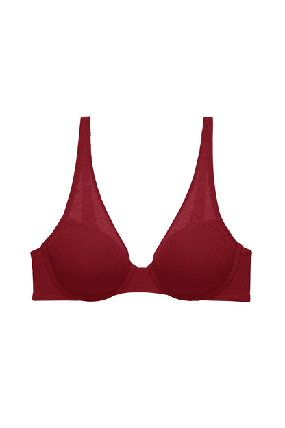 Pretty Smooth Full Fit Contour Underwire Bra Dk Red Natori