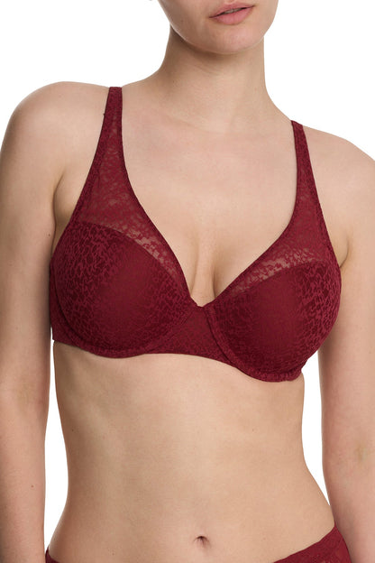 Pretty Smooth Full Fit Contour Underwire Bra Dk Red Natori