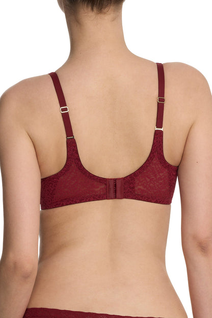 Pretty Smooth Full Fit Contour Underwire Bra Dk Red Natori