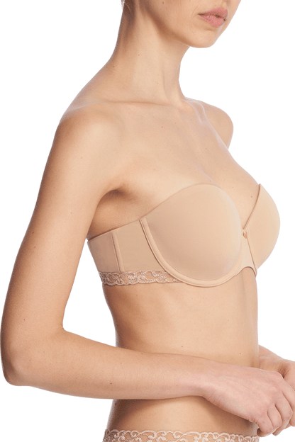 Buy Pure Luxe Strapless Contour Underwire Bra in Café Online Café Natori