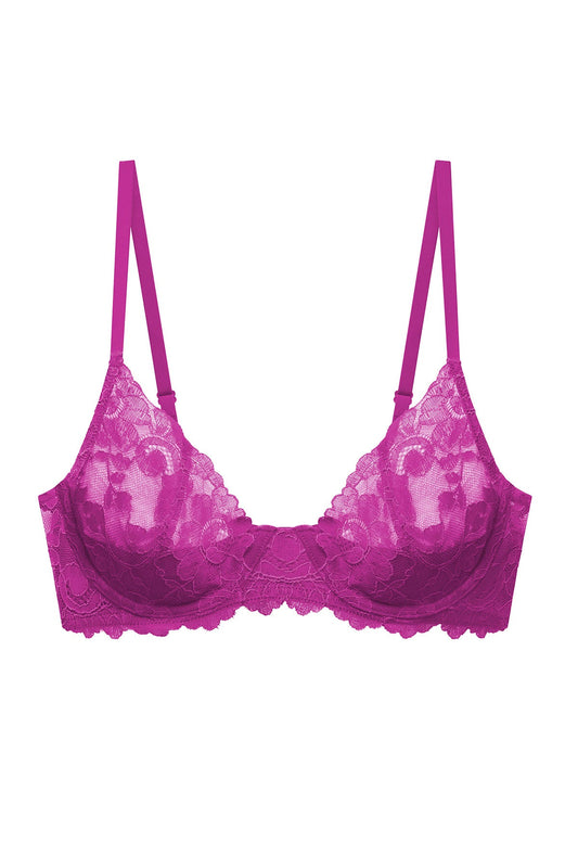 Peony Unlined Underwire Bra Mad Magenta Natori