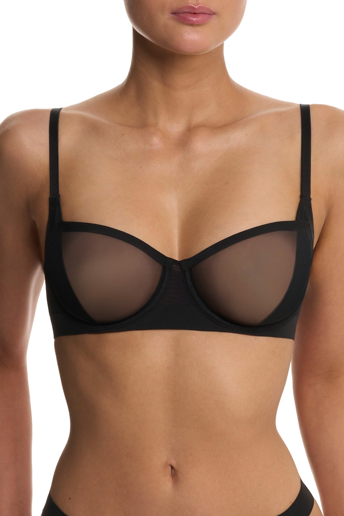True Zen Balconette Underwire Bra Black Natori