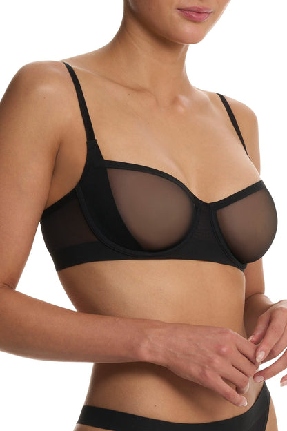True Zen Balconette Underwire Bra Black Natori