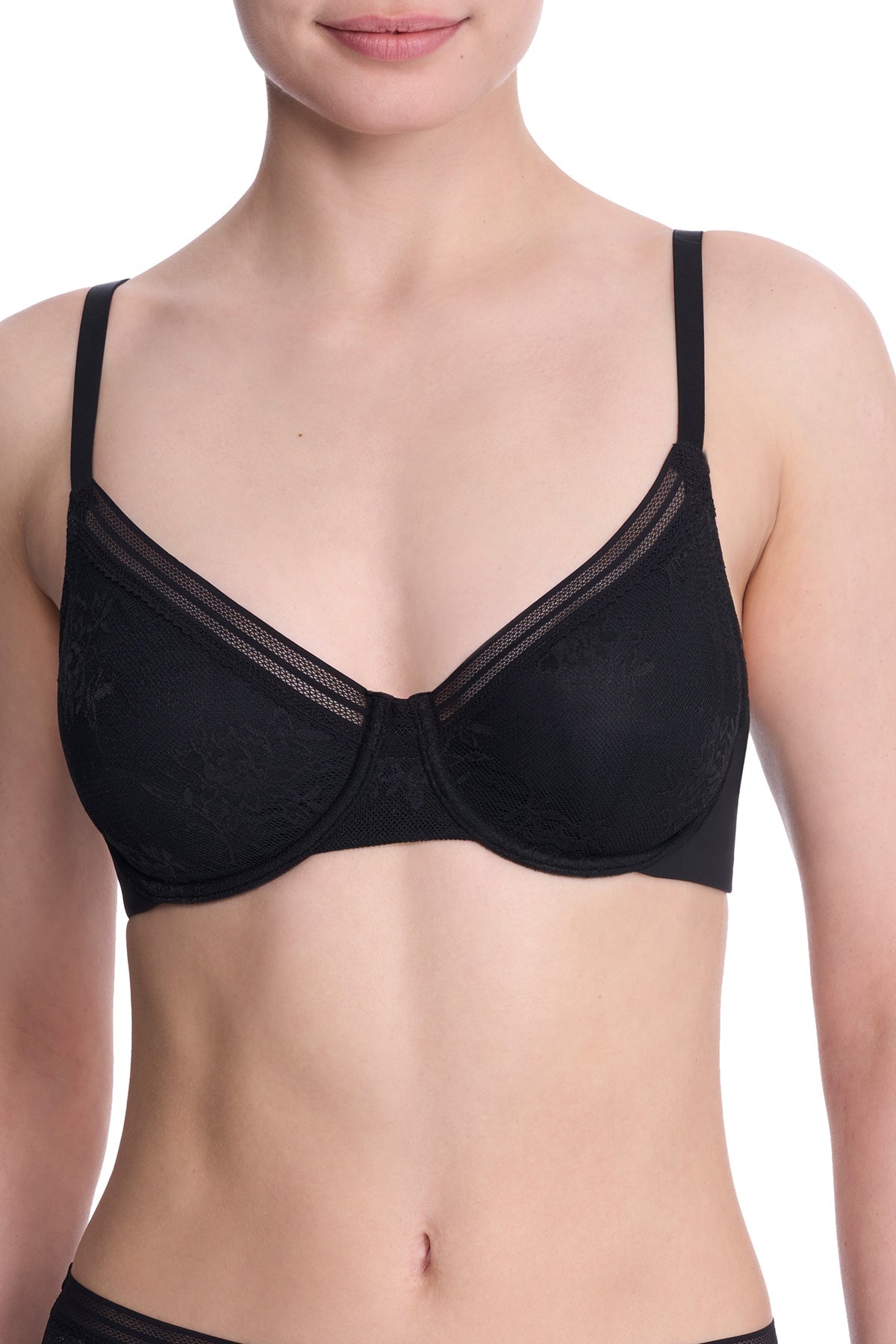 Love Lace Underwire Bra Black Natori