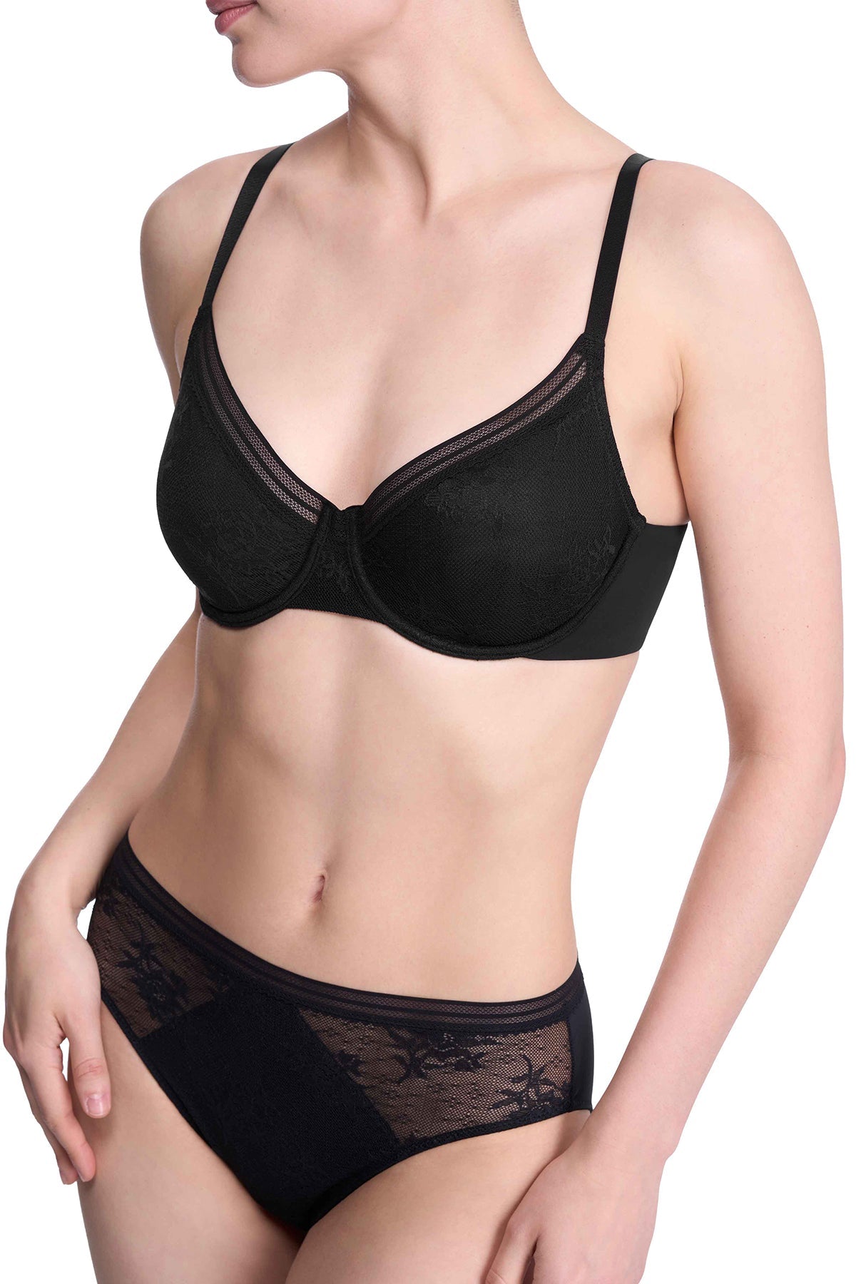 Love Lace Underwire Bra Black Natori