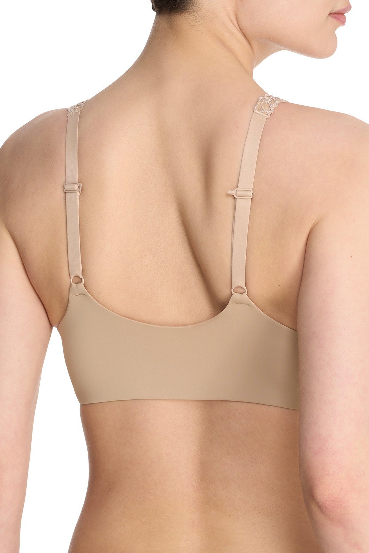 Pure Luxe Convertible Front Close Contour Underwire Bra Café Natori